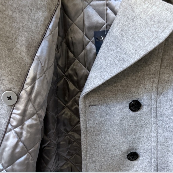 Lands’ End Women’s Insulated Wool Pea Coat | 14 Petites | Light Heather | $65 - Picture 5 of 9